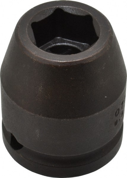 Proto - 3/4" Drive 19mm Standard Impact Socket - 6 Points, 1-59/64" OAL - Exact Tooling