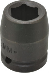 Proto - 3/4" Drive 22mm Standard Impact Socket - 6 Points, 2" OAL - Exact Tooling