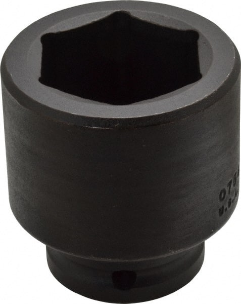 Proto - 3/4" Drive 41mm Standard Impact Socket - 6 Points, 2-39/64" OAL - Exact Tooling