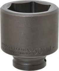 Proto - 3/4" Drive 50mm Standard Impact Socket - 6 Points, 3-7/64" OAL - Exact Tooling