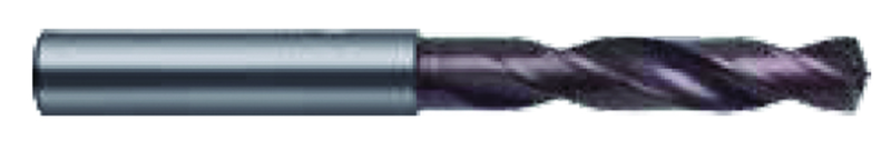 10.8mm Dia. - Carbide HP 3XD Drill-140Â° Point-Bright - Exact Tooling