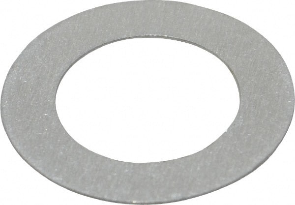 Made in USA - 0.016" Thick, 5/8" Inside x 1" OD, Round Shim - 9/16" Screw, Uncoated Commercial Aluminum - Exact Tooling