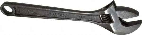 Proto - Adjustable Wrenches; Wrench Type: Adjustable ; Wrench Size (Inch): 8 ; Jaw Capacity (Inch): 1-1/8 ; Material: Steel ; Finish/Coating: Black ; ANSI Spec: B107.8m - Exact Tooling