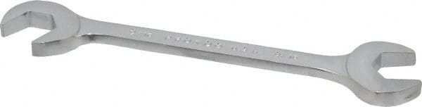 Proto - 9/16" Standard Open End Wrench - 5-5/8" OAL, Double End, Chrome Finish, 15° & 60° Head Angle - Exact Tooling