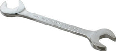 Proto - 5/8" Standard Open End Wrench - 6" OAL, Double End, Chrome Finish, 15° & 60° Head Angle - Exact Tooling