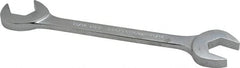 Proto - 11/16" Standard Open End Wrench - 6-1/2" OAL, Double End, Chrome Finish, 15° & 60° Head Angle - Exact Tooling