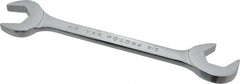 Proto - 3/4" Standard Open End Wrench - 7" OAL, Double End, Chrome Finish, 15° & 60° Head Angle - Exact Tooling