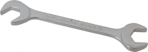 Proto - 13/16" Standard Open End Wrench - 7-1/2" OAL, Double End, Chrome Finish, 15° & 60° Head Angle - Exact Tooling