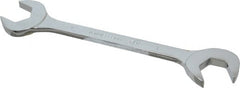Proto - 1" Standard Open End Wrench - 9-1/2" OAL, Double End, Chrome Finish, 15° & 60° Head Angle - Exact Tooling