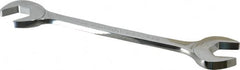 Proto - 1-1/8" Standard Open End Wrench - 11" OAL, Double End, Chrome Finish, 15° & 60° Head Angle - Exact Tooling