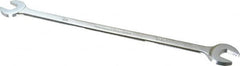 Proto - 1/2" x 9/16" Standard Extra Thin Open End Wrench - 10" OAL, Double End, Satin Finish, 15° Head Angle - Exact Tooling