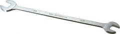 Proto - 9/16" x 5/8" Standard Extra Thin Open End Wrench - 10" OAL, Double End, Satin Finish, 15° Head Angle - Exact Tooling