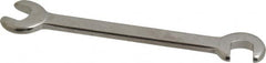 Proto - 9/32" Stubby Open End Wrench - 3-1/2" OAL, Double End, Satin Finish, 15° & 75° Head Angle - Exact Tooling