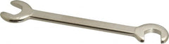 Proto - 11/32" Stubby Open End Wrench - 3-3/4" OAL, Double End, Satin Finish, 15° & 75° Head Angle - Exact Tooling