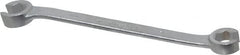 Proto - 5/8 x 11/16", Chrome Finish, Open End Flare Nut Wrench - 6 Points, 8-3/4" OAL, Steel, Double End Head - Exact Tooling