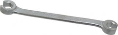 Proto - 10 x 12mm, Chrome Finish, Open End Flare Nut Wrench - 6 Points, 6-15/16" OAL, Steel, Double End Head - Exact Tooling