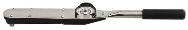 Proto - 1/2" Drive Dial Torque Wrench - 175 Ft/Lb Torque, 21-1/2" OAL, 5 Ft/Lb Graduation, Fixed Head - Exact Tooling