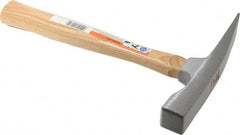 Stanley - 1-1/2 Lb Head Bricklayer's Hammer - 11" OAL, Wood Handle - Exact Tooling