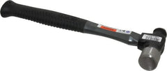 Stanley - 1 Lb Head High Carbon Steel Ball Pein Hammer - Graphite Handle, 12-3/4" OAL, Graphite with Rubber Grip - Exact Tooling