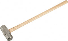 Stanley - 10 Lb Head, 34-3/8" Long Sledge Hammer - Steel Head, Wood Handle - Exact Tooling
