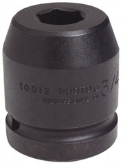 Proto - 1" Drive 4-1/8" Standard Impact Socket - 6 Points, 5-1/2" OAL - Exact Tooling