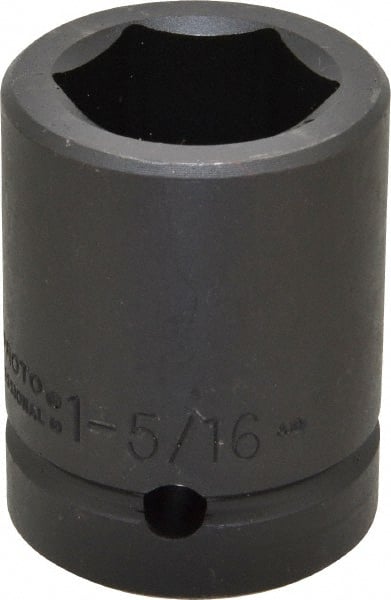 Proto - 1" Drive 1-5/16" Standard Impact Socket - 6 Points, 2-3/4" OAL - Exact Tooling