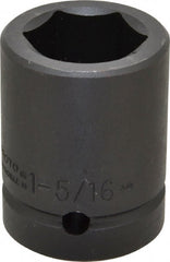 Proto - 1" Drive 1-5/16" Standard Impact Socket - 6 Points, 2-3/4" OAL - Exact Tooling