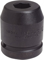 Proto - 1" Drive 1-1/2" Standard Impact Socket - 6 Points, 2-5/8" OAL - Exact Tooling