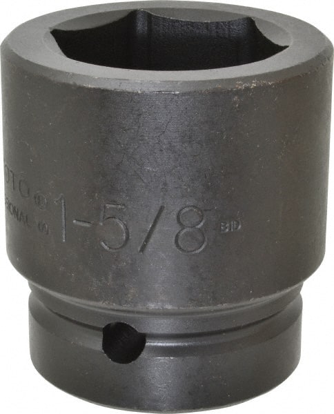 Proto - 1" Drive 1-5/8" Standard Impact Socket - 6 Points, 2-5/8" OAL - Exact Tooling