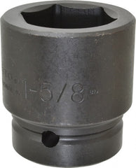 Proto - 1" Drive 1-5/8" Standard Impact Socket - 6 Points, 2-5/8" OAL - Exact Tooling