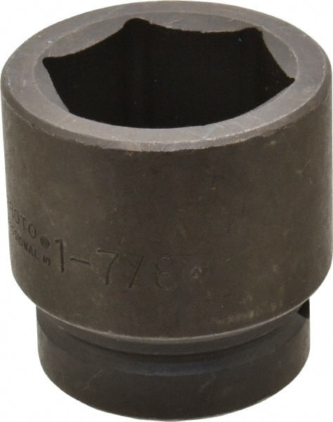 Proto - 1" Drive 1-7/8" Standard Impact Socket - 6 Points, 3" OAL - Exact Tooling