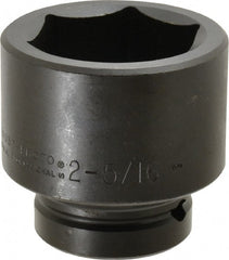 Proto - 1" Drive 2-5/16" Standard Impact Socket - 6 Points, 3-21/64" OAL - Exact Tooling