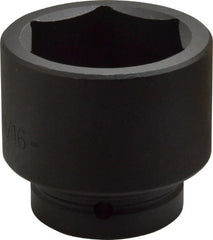 Proto - 1" Drive 2-9/16" Standard Impact Socket - 6 Points, 3-1/2" OAL - Exact Tooling