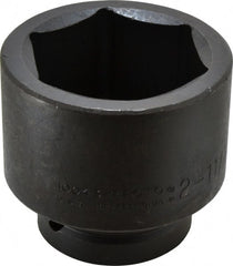 Proto - 1" Drive 2-11/16" Standard Impact Socket - 6 Points, 3-21/32" OAL - Exact Tooling