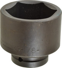 Proto - 1" Drive 3-1/8" Standard Impact Socket - 6 Points, 4-1/16" OAL - Exact Tooling