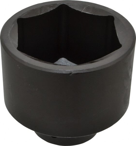 Proto - 1" Drive 3-1/2" Standard Impact Socket - 6 Points, 4-1/2" OAL - Exact Tooling