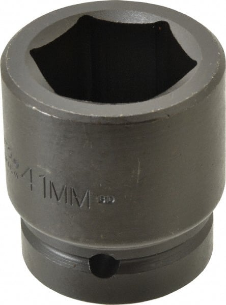 Proto - 1" Drive 41mm Standard Impact Socket - 6 Points, 2-39/64" OAL - Exact Tooling