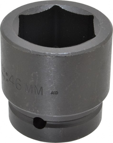 Proto - 1" Drive 46mm Standard Impact Socket - 6 Points, 2-51/64" OAL - Exact Tooling
