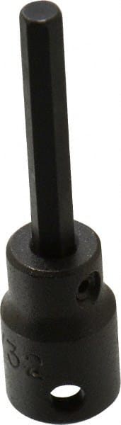 Proto - 3/8" Drive, 7/32" Impact Hex Bit Socket - 1-5/8" Bit Length, 2-23/32" OAL - Exact Tooling