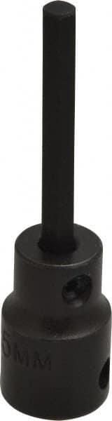 Proto - 3/8" Drive, 5mm Impact Hex Bit Socket - 2-23/32" OAL - Exact Tooling