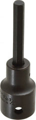 Proto - 1/2" Drive, 1/4" Impact Hex Bit Socket - 1-3/4" Bit Length, 3-1/4" OAL - Exact Tooling
