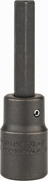 Proto - 1/2" Drive, 3/8" Impact Hex Bit Socket - 1-3/4" Bit Length, 3-1/4" OAL - Exact Tooling