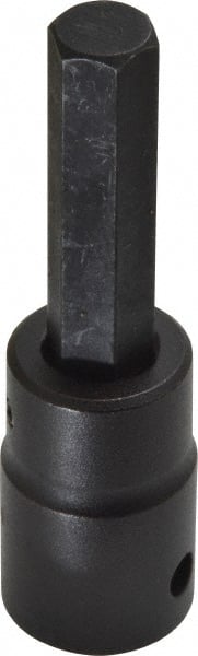 Proto - 1/2" Drive, 7/16" Impact Hex Bit Socket - 1-3/4" Bit Length, 3-1/4" OAL - Exact Tooling