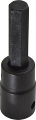 Proto - 1/2" Drive, 7/16" Impact Hex Bit Socket - 1-3/4" Bit Length, 3-1/4" OAL - Exact Tooling
