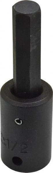 Proto - 1/2" Drive, 1/2" Impact Hex Bit Socket - 1-7/8" Bit Length, 3-5/8" OAL - Exact Tooling