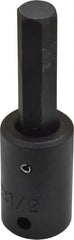 Proto - 1/2" Drive, 1/2" Impact Hex Bit Socket - 1-7/8" Bit Length, 3-5/8" OAL - Exact Tooling