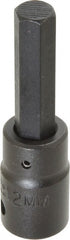 Proto - 1/2" Drive, 12mm Impact Hex Bit Socket - 3-1/4" OAL - Exact Tooling