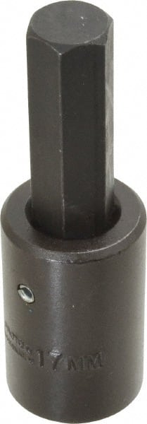 Proto - 1/2" Drive, 17mm Impact Hex Bit Socket - 4" OAL - Exact Tooling