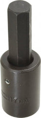 Proto - 1/2" Drive, 17mm Impact Hex Bit Socket - 4" OAL - Exact Tooling