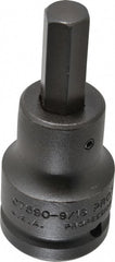 Proto - 3/4" Drive, 9/16" Impact Hex Bit Socket - 1-3/8" Bit Length, 3-3/4" OAL - Exact Tooling